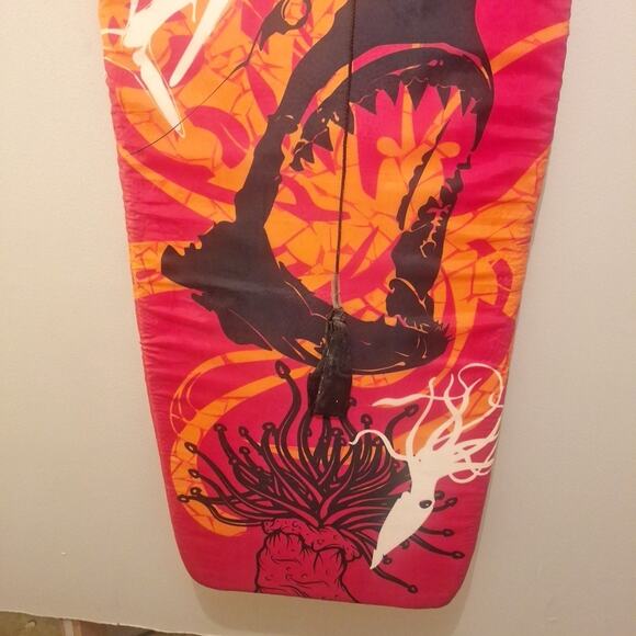 38 In Boogie Board With Shark Theme Red And Black. With Leash - Picture 2 of 5